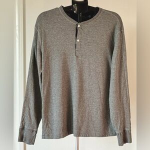 Grey Ralph Lauren Long Sleeve Polo Shirt
